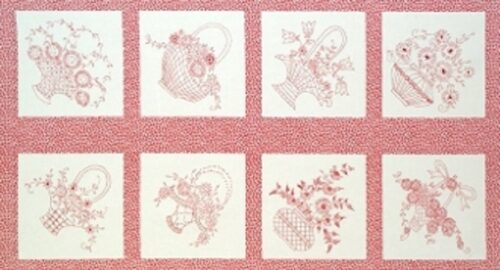 LAZY DAISY BASKET 2 (PANEL) ADZ-13757-3 RED