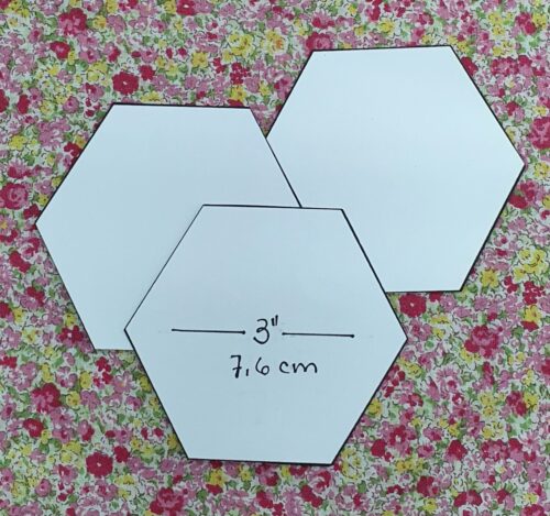 HEXAGONO 3″ 100 UNIDADES CARTÓN