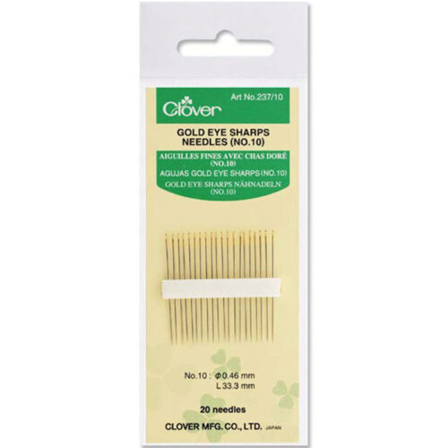 AGUJAS CLOVER GOLD EYE SHARPS N 10