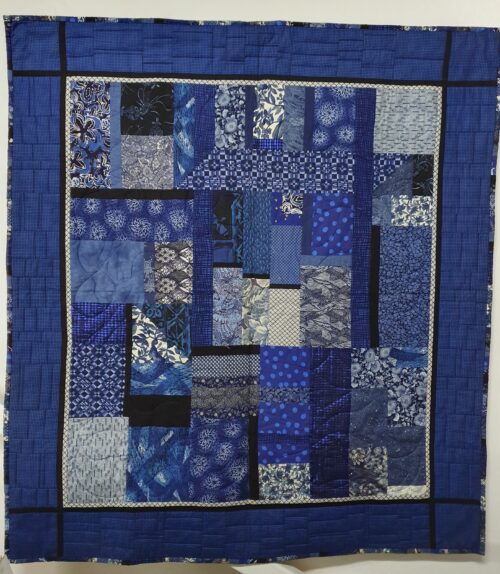 QUILT JUGANDO CON AZULES